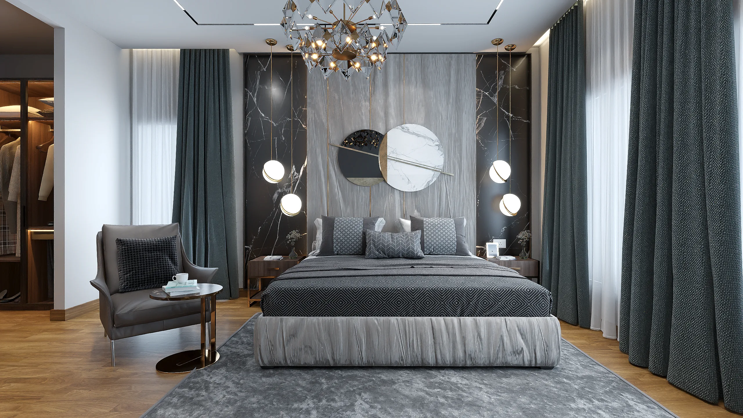 Premium Master Bedroom – Simhachalum Villas
